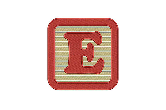 Alphabet Letter E: A Versatile Embroidery Design