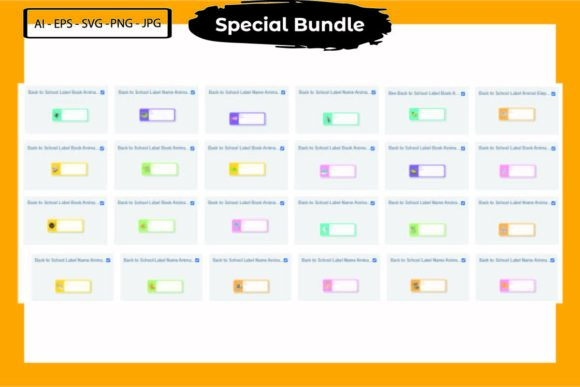 Back to School Label Book Animal Bundle: A Practical Solution for Organizing Your Child's Supplies