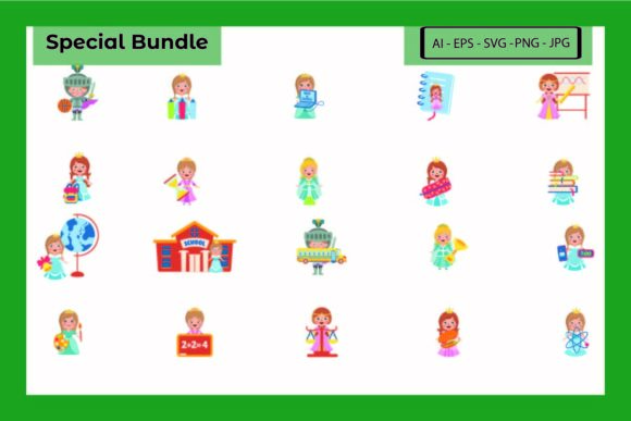Back to School Princess King Bundle: A Versatile Design Solution