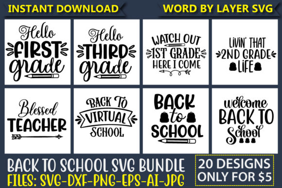 Back to School SVG Bundle Vol.2: A Versatile Digital Toolkit for Creatives and Professionals