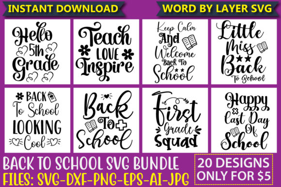 Back to School SVG Bundle Vol.3