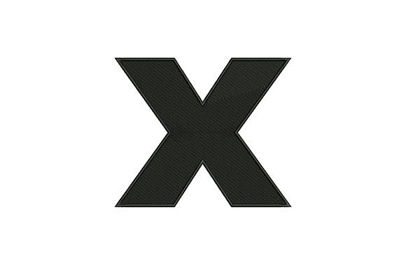 Letter X: A Versatile and High-Quality Embroidery Design