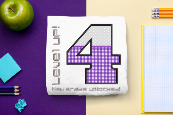 Level Up 4th Grade Applique: A Fun and Functional Embroidery Design for Every Project