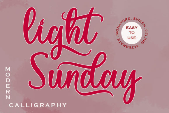 Light Sunday: A Versatile Handwritten Font for Creative Projects