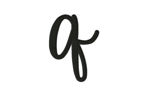 Lower Case Alphabet Q: A Versatile Embroidery Design for Creative Projects