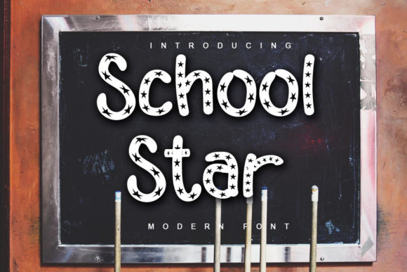 School Star: A Bold, Eye-Catching Font