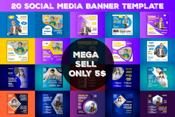 Social Media Post Stories Bundle